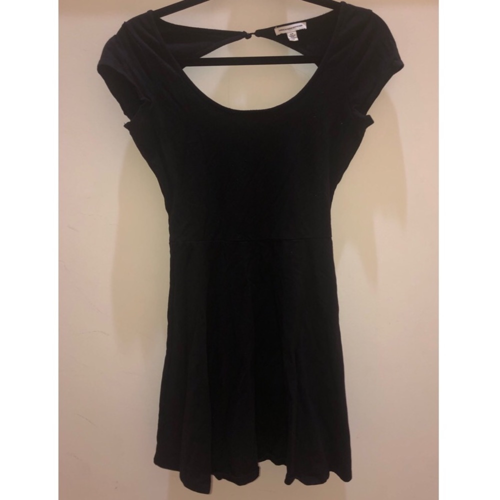 Black Keyhole Skater Dress